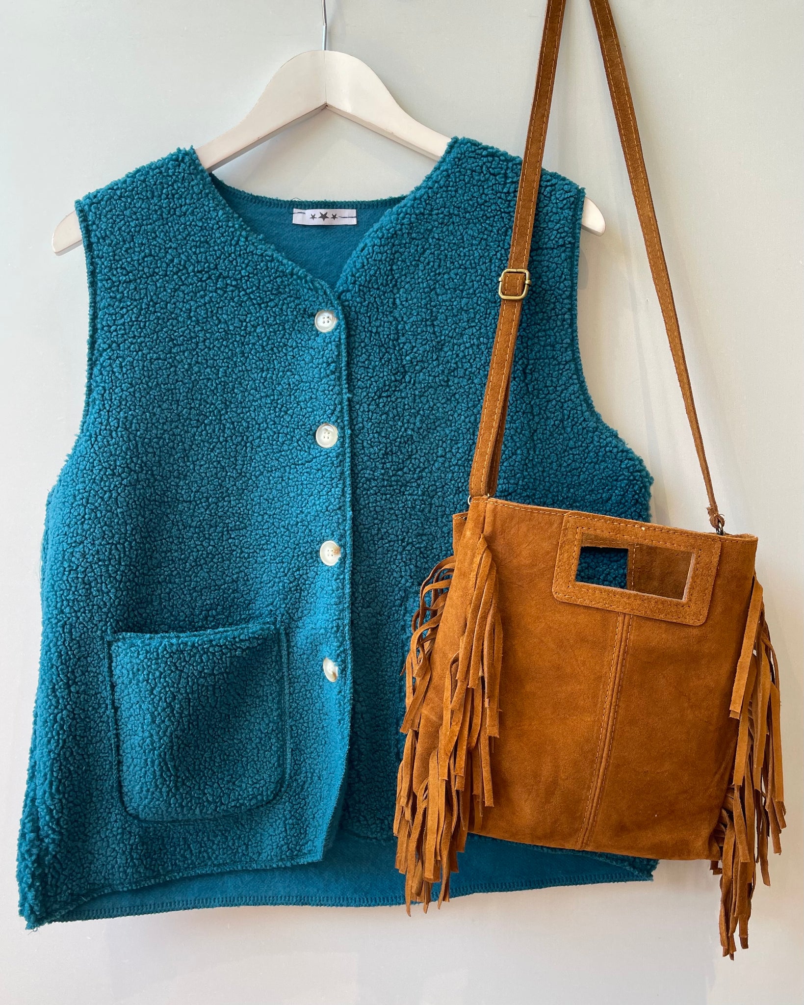 Gilet bleu canard - TEDDY