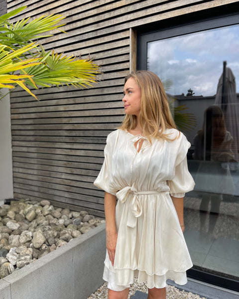 Robe blanc cassé - CAMILLE