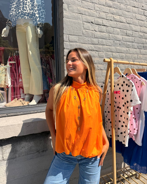 Blouse orange - ELINA