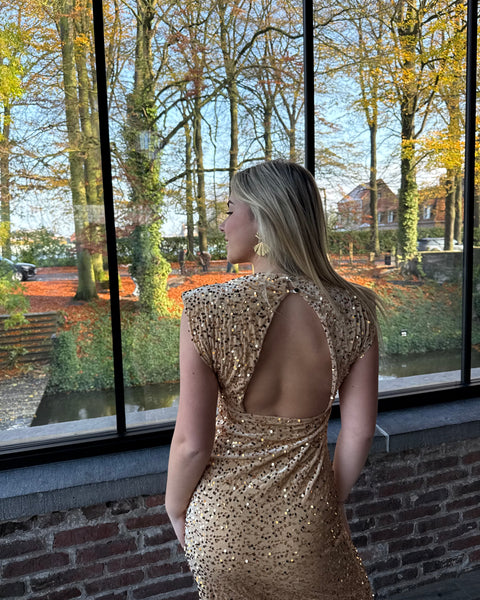 Robe longue doré - ESRATI