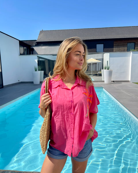 Chemise rose - PALMIER