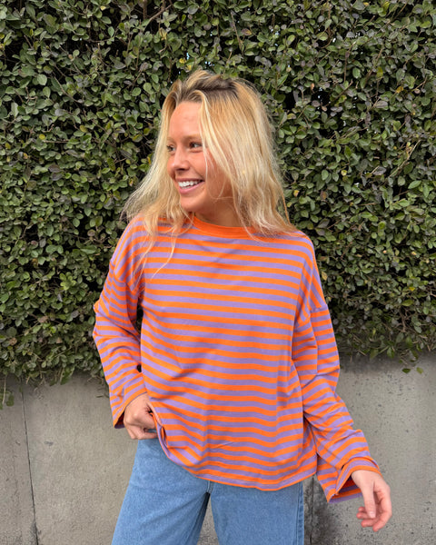 Orange/purple T-shirt - LINED