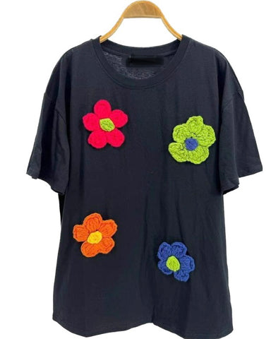 T-shirt noir - FLORA