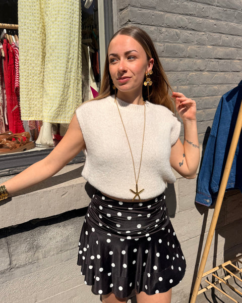 Jupe short - À POIS