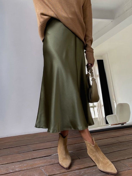 Jupe olive - SASIE