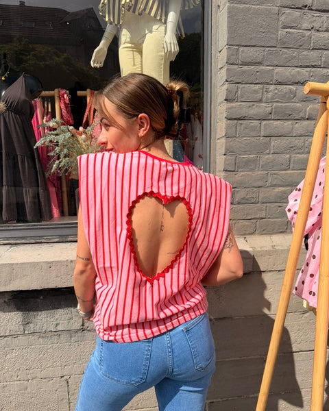 Haut rouge - COEUR
