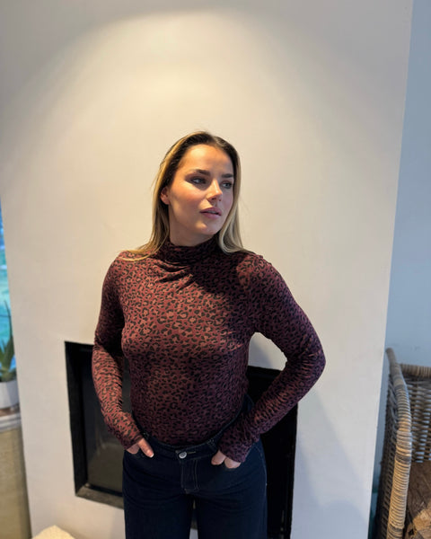 Top bordeaux - LÉOPARD