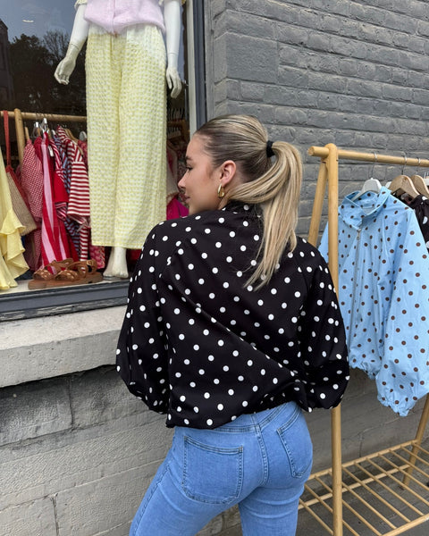 Veste à pois noir - ELINA
