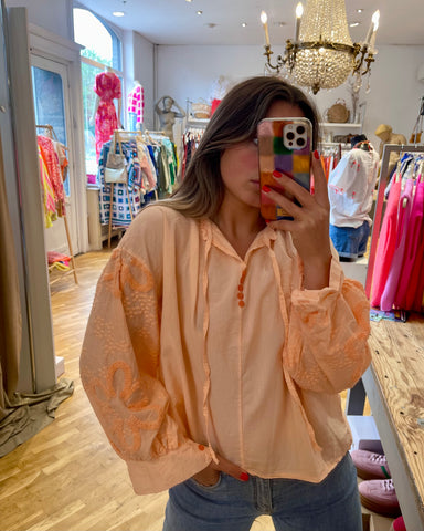 Chemisier orange - BRODÉ