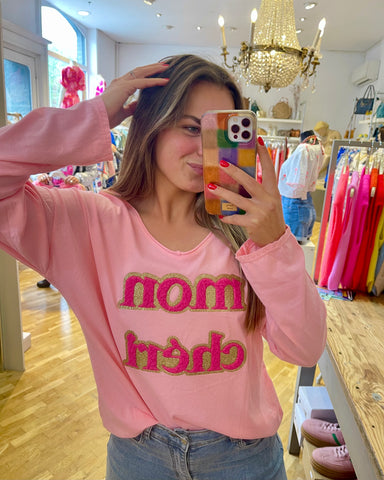 T-shirt rose - MON CHÉRIE