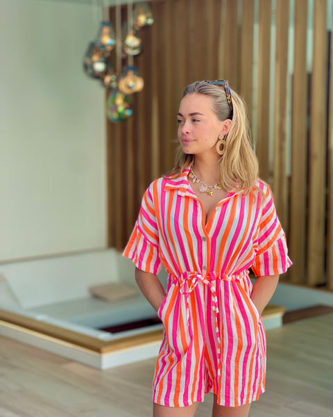 Combi short orange/rose - LIGNÉ