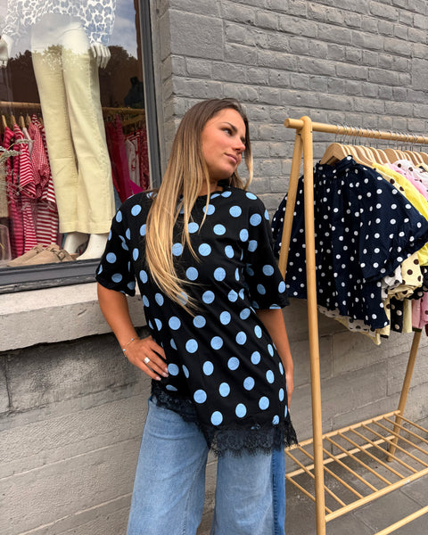 T-shirt a pois - DENTELLES