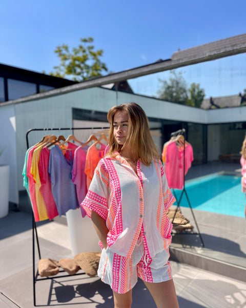 Short fluo rose/orange - AZTÈQUE