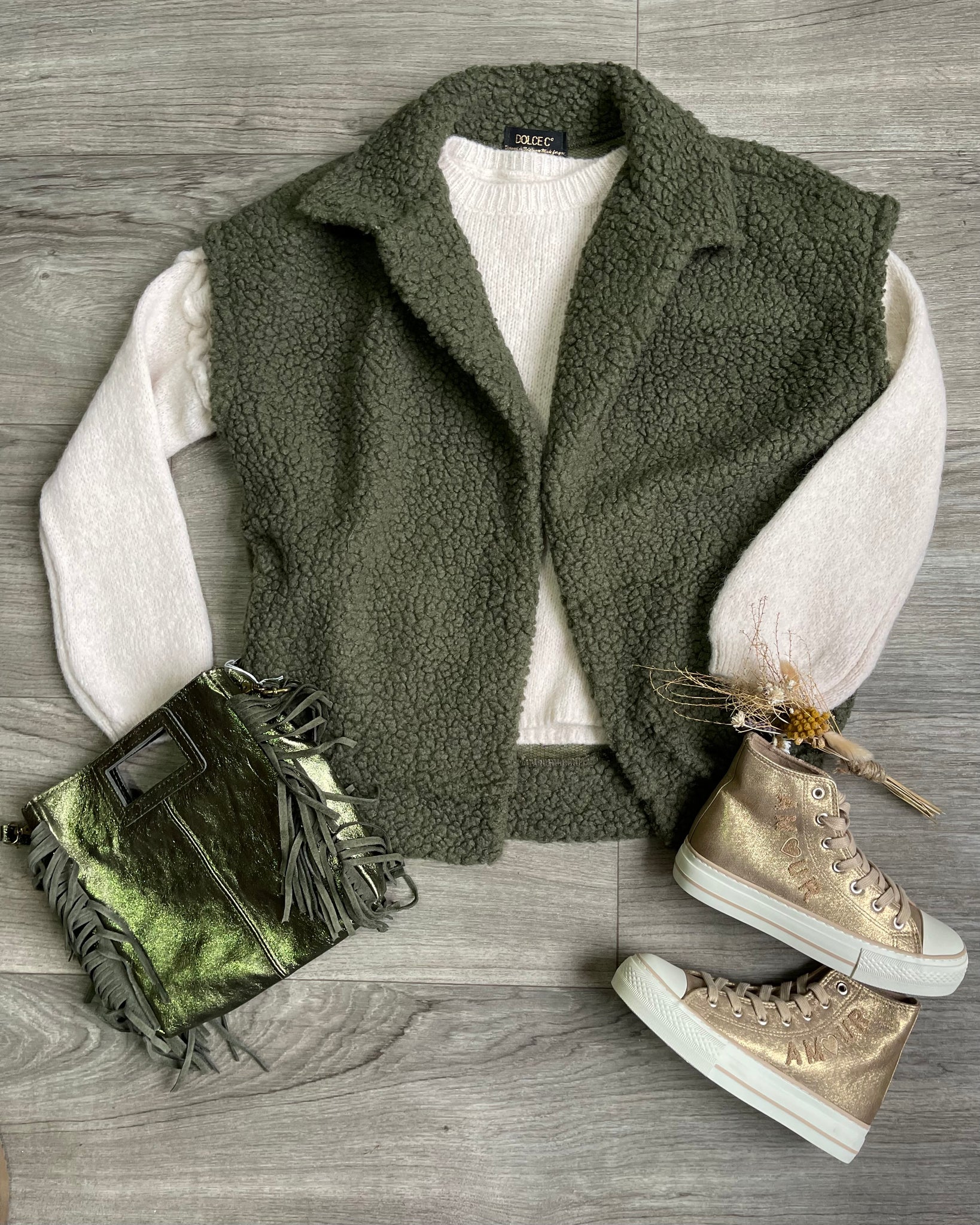 Gilet kaki - LOLITA