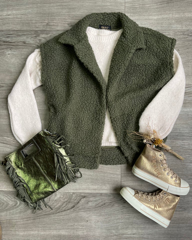 Gilet kaki - LOLITA