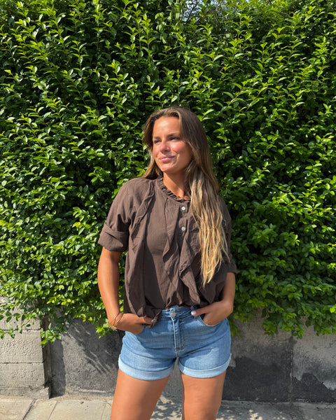 Chemise chocolat - STELLA