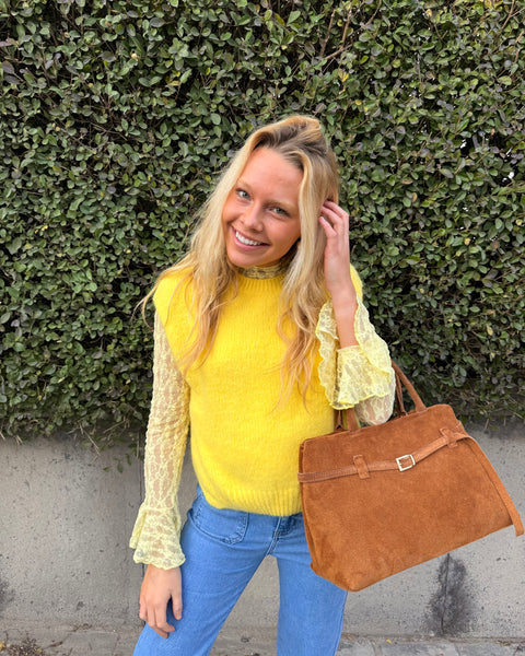 Taupe dentelle - JAUNE