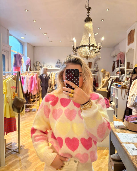 Hearts sweater - CAMILLE