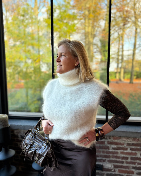 Pull sans manche - COL ROULÉ