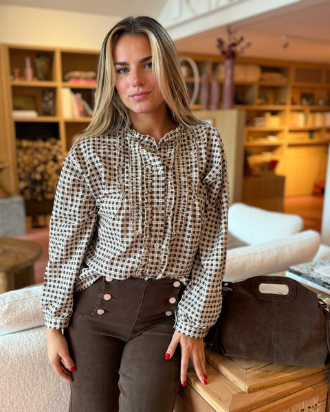 Chemisier chocolat - MONA