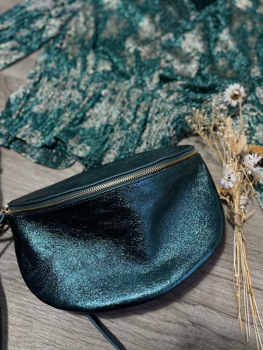 Sac besace Jenny - Bleu canard