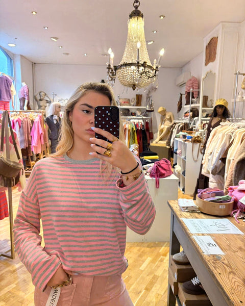 Pink/grey T-shirt - LINED
