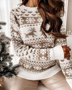 Pull beige de Noël - RENNES