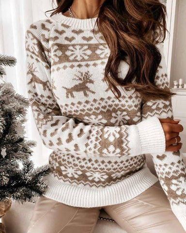 Pull beige de Noël - RENNES