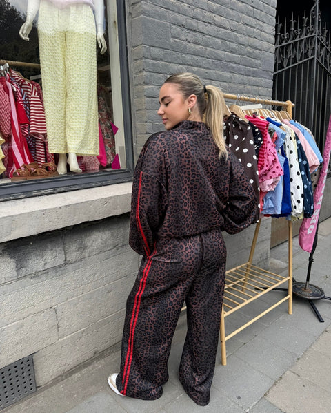 Ensemble léopard chocolat/rouge - DIDAS