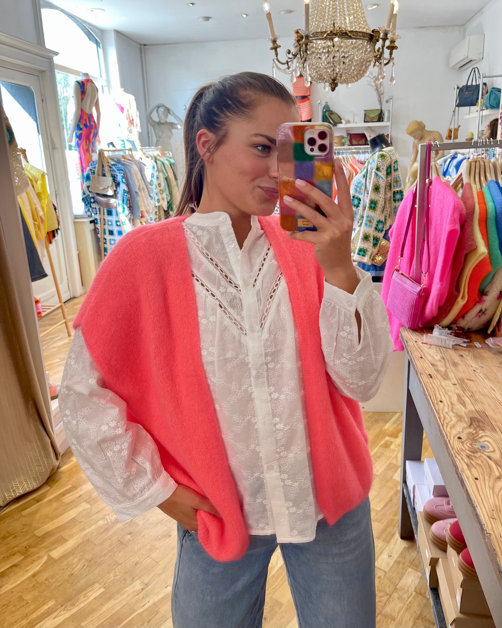 Gilet corail - CARMEN