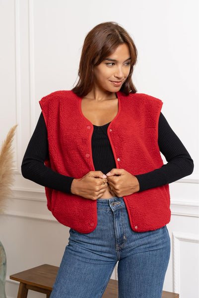 Gilet rouge - TEDDY