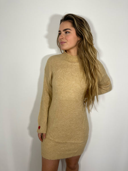 Robe pull camel - COEUR