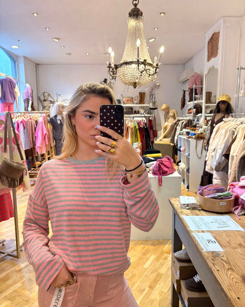 Pink/grey T-shirt - LINED