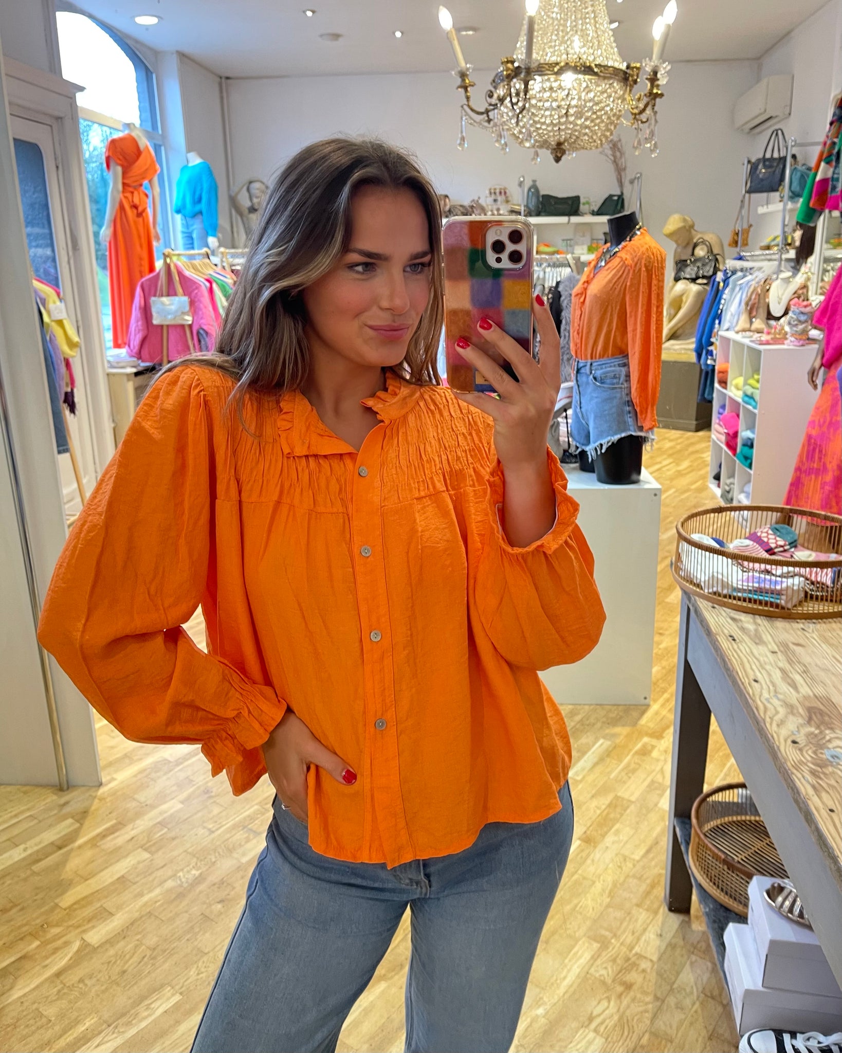 Chemisier orange - JADIE