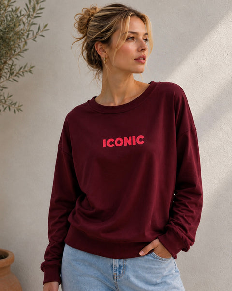 Sweat bordeaux - ICONIC