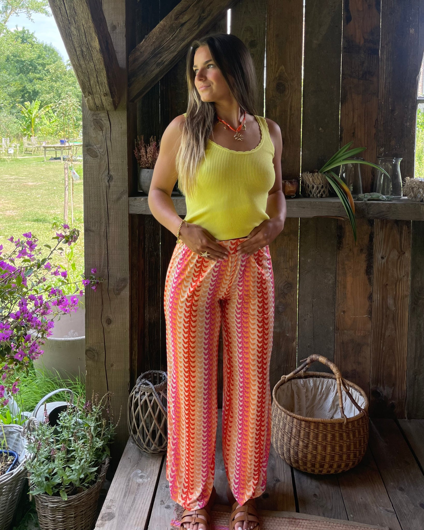 Pantalon orange - CHLORIA