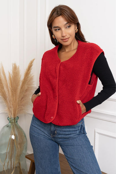 Gilet rouge - TEDDY