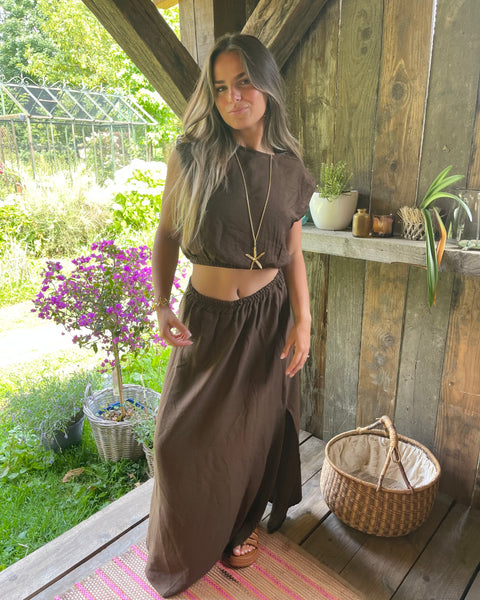 Ensemble jupe marron - JAISA