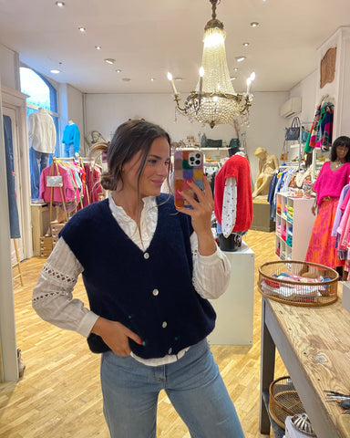Gilet bleu marine - MARTIKA
