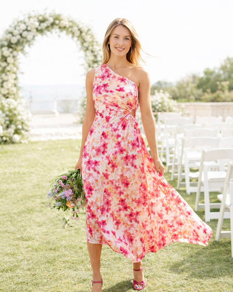 Pink/orange dress - ELISA