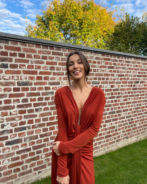 Robe terracotta - ANOUK