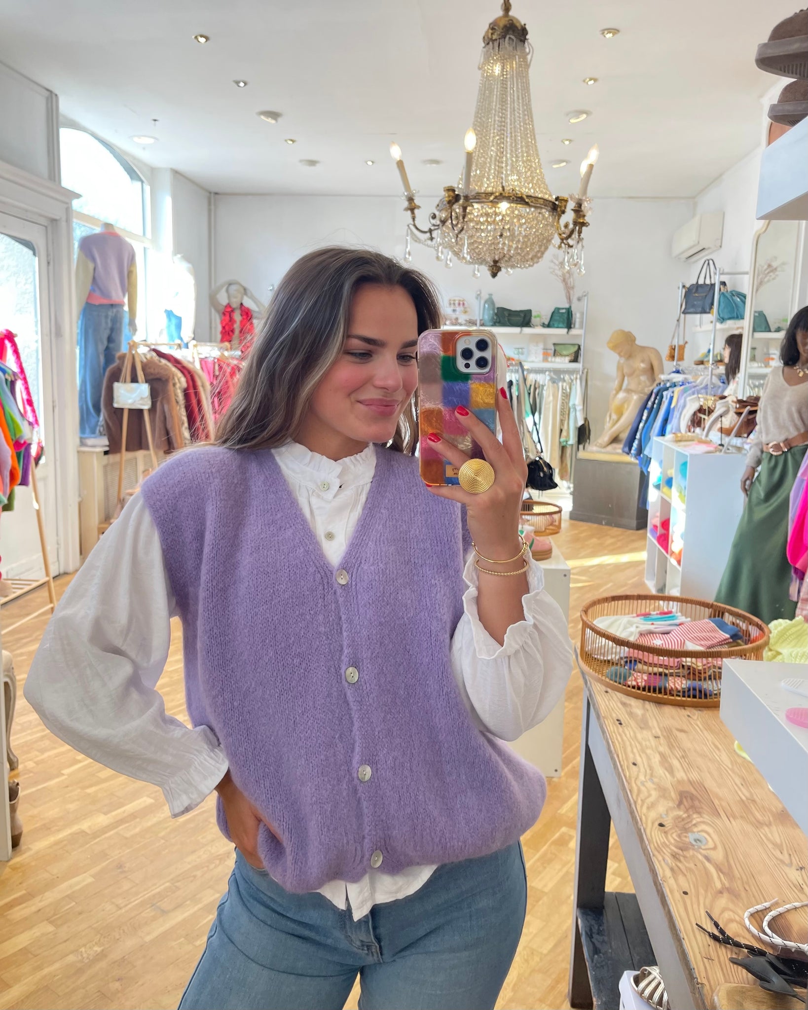 Gilet lila - MARTIKA