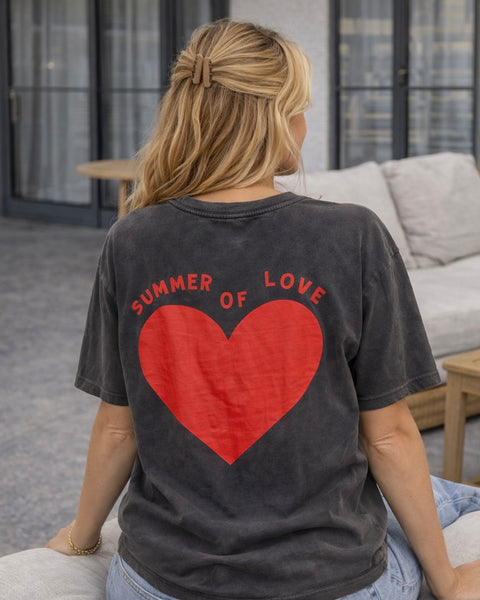 T-shirt gris - SUMMER OF LOVE