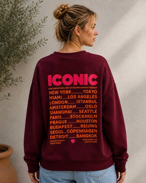 Sweat bordeaux - ICONIC
