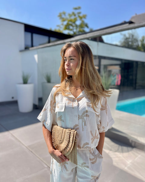 Pantalon palmier - BEIGE
