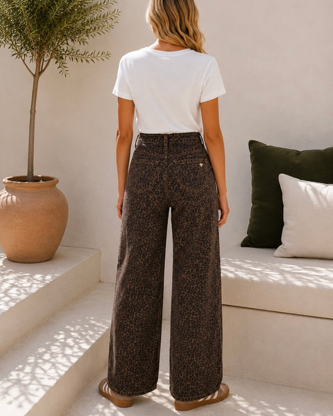 Pantalon cœur doré adultes/enfants - LÉOPARD