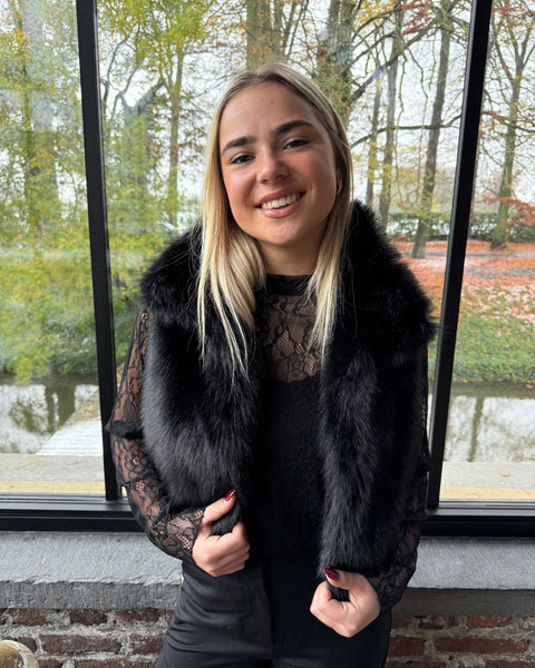 Haut dentelle noir - CALI