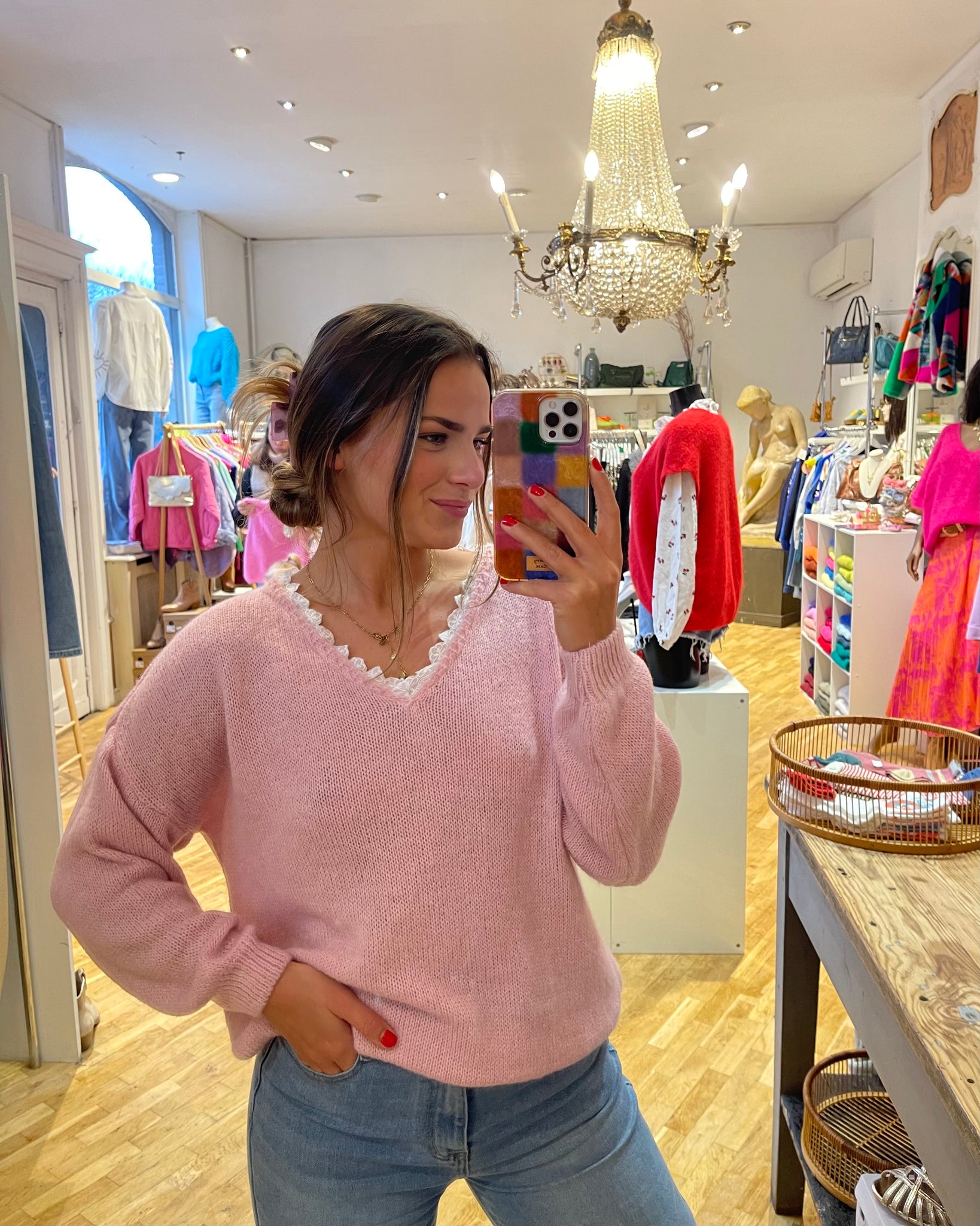 Pull rose - TIFFAINE