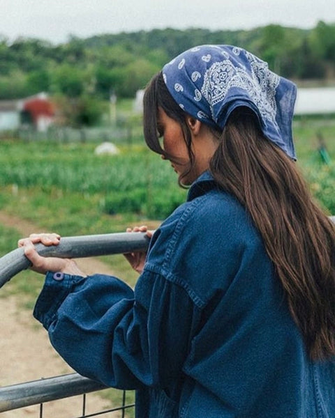 Bandana - BLEU CLAIR