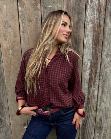 Chemisier bordeaux - LOUISON